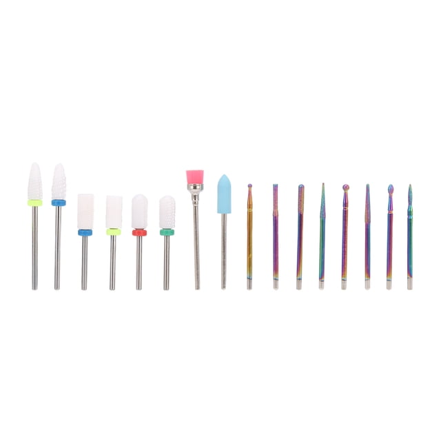 Juego de Brocas para Decoración de Uñas BuyWeek 16 Piezas