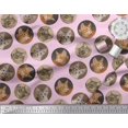 thumbnail image 3 of Soimoi Modal Satin Fabric Cat Face Animal Decor Fabric Printed Yard 42 Inch Wide, 3 of 3
