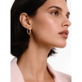 thumbnail image 3 of ChicSilver Small Gold Plated Huggie Earrings Hypoallergenic Earrings for Women Gold Plated Hoop Earring for Sensitive Ears 16MM, 3 of 10