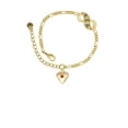 thumbnail image 2 of Delight Jewelry Goldtone Large July - Red Crystal Heart Gold-tone Paw Infinity Link Chain Bracelet, 6"+2" Extender, 2 of 3