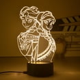 thumbnail image 4 of Figura de dibujos animados de princesa Disney, lámpara de mesa LED 3D de Hada de Tinkerbell, lámpara óptica de figura de acción, juguetes, decoración de cabecera, regalo, 4 of 4