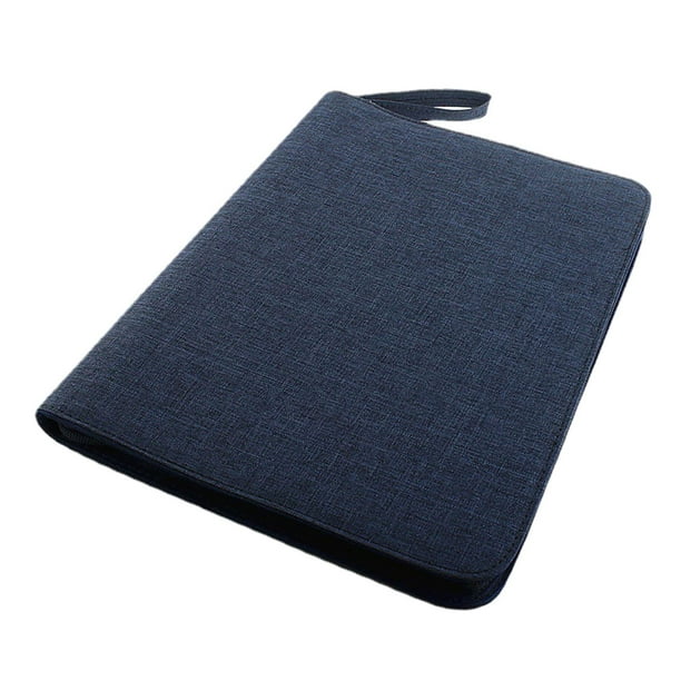 Estuche para pluma estilográfica, bolsa de lona de gran capacidad, portátil, multifuncional, a prueba de polvo, para colección, soporte de exhibición Cuadrícula azul 48