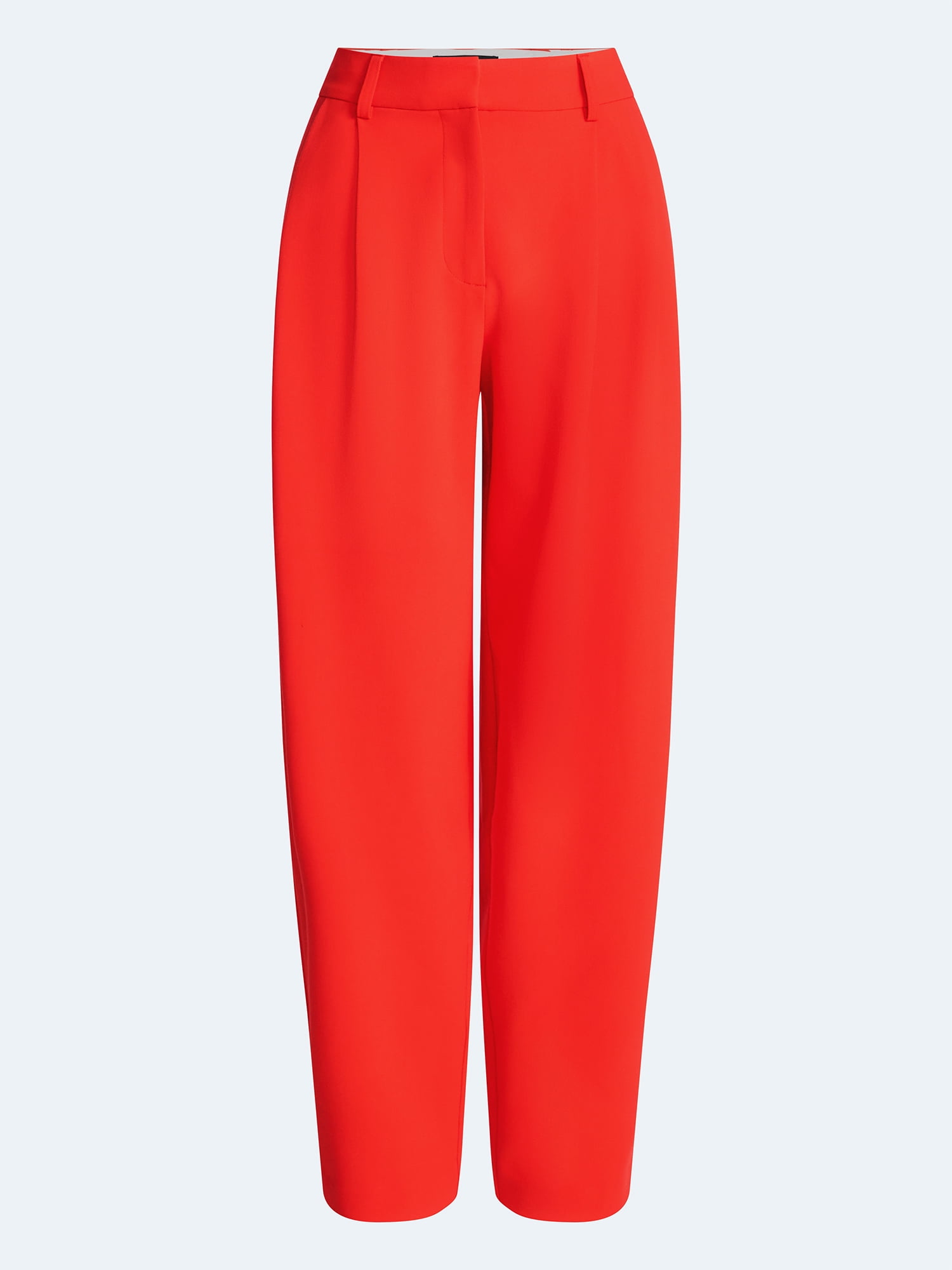 Devil Wears Prada Scoop Collection Women’s and Women's Plus High Rise Pleated Trousers, 30" Inseam, Sizes 0-26W
