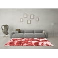 thumbnail image 3 of Ahgly Company Machine Washable Indoor Rectangle Abstract Red Modern Area Rugs, 3' x 5', 3 of 4