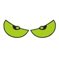 thumbnail image 1 of GROWTH TANK Big Eyes Car Sticker Cute Motorcycle Sticker for Bike Air Conditioner Window green, 1 of 9