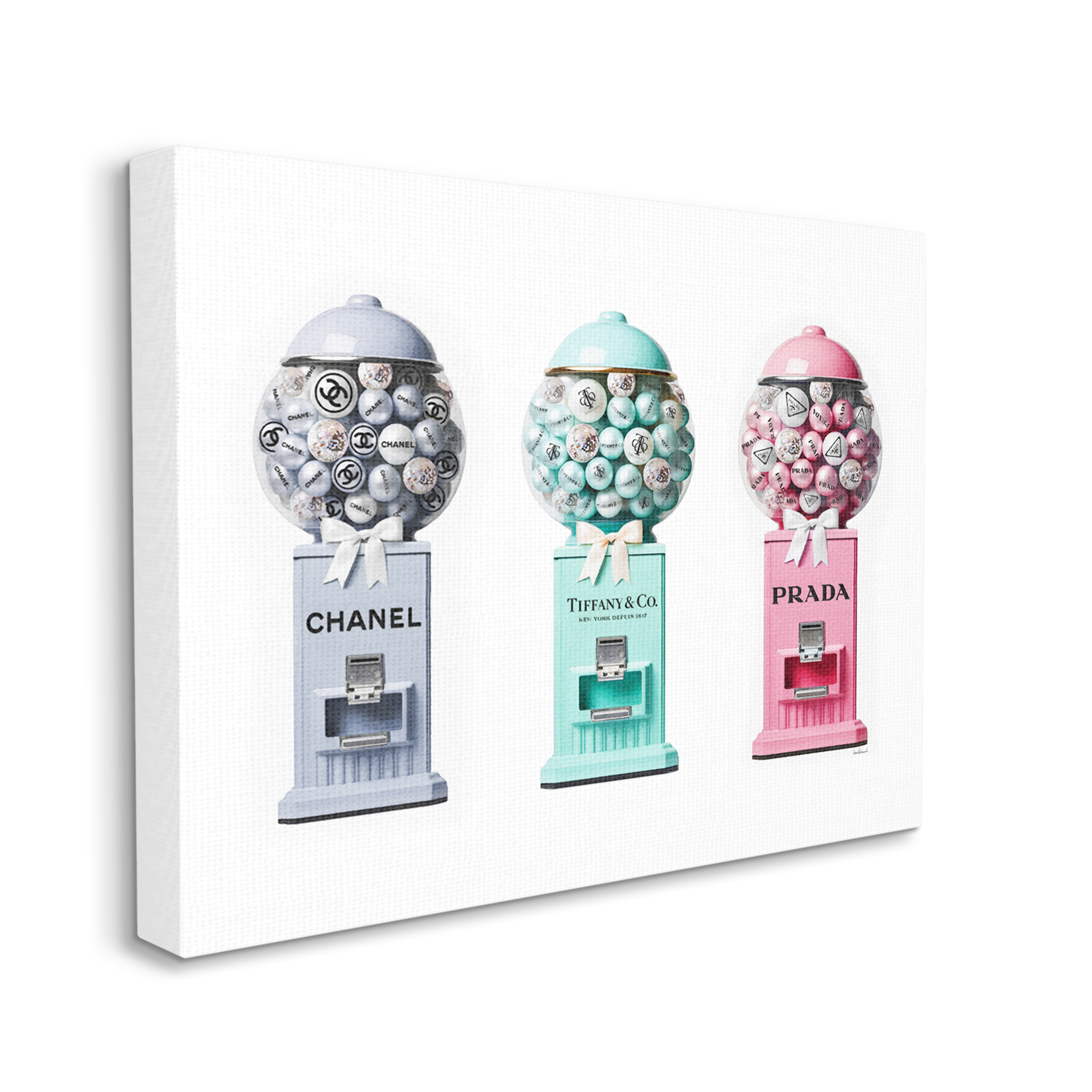 Stupell Industries Glam Gumball Candy Beauty & Fashion Painting Gallery Wrapped Canvas Art Print Wall Art, 40 x 30