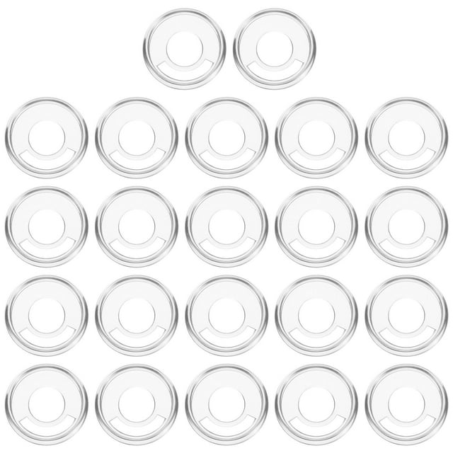 Unique Bargains Disques de Reliure en Plastique, Transparents, 22 Unités