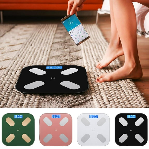 Smart Body Weight Scale | Bluetooth Digital Bathroom Weighing Machine | Body Fat Steato Analysis | High-Precision Sensor | Large LED Display | Fitness App Sync | 0.1kg Accuracy | 180kg Capacity