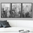 thumbnail image 2 of wall26 Framed Canvas Print Wall Art Set Black &amp; White Paint Splatter Display Abstract Shapes Illustrations Modern Art Minimalist Dramatic Grey Dark for Living Room, Bedroom, Office - 16"x24&, 2 of 5