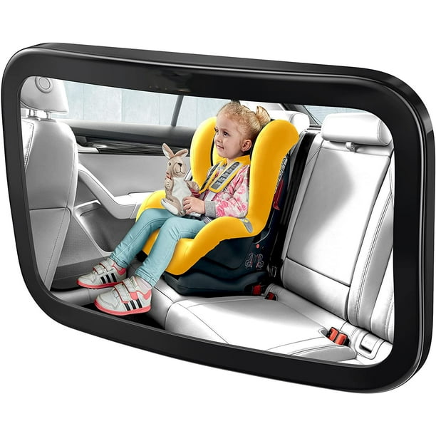 Miroir de voiture pour bébé, grand miroir de siège de voiture de