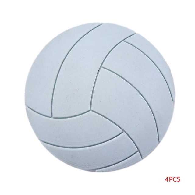 serony 4 Pcs Coussin Mural Anti-Collision Élimine le Bruit Poignée de Porte Pare-Chocs Forme de Volleyball