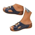 thumbnail image 2 of WILLBEST Sandalias De Piso Para Mujer, Informales, Transpirables, Con Punta Abierta Y Tacón De Cuña, Para Primavera, Verano Y Otoño, Cómodas Y Ligeras Para El Día A Día., 2 of 8