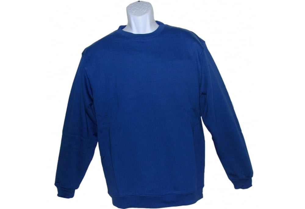 Adult Crew Neck Fleece Sweatshirt - Royal Blue - 3XL - Walmart.com