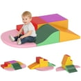 thumbnail image 2 of Qaba 6-Pieces Foam Climbing Blocks for Toddlers 1-3 Years, Soft Play Set for Climb and Crawl, Assorted, 2 of 9