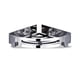 thumbnail image 3 of Rincón de baño estante triangular inodoro rack organizador drenaje espacio ahorro punzonado / punking baño con perchas mate plata Inevent HA011416-02B, 3 of 6