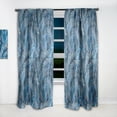 thumbnail image 2 of Designart 'Tropical Blue Palm Leaves' tropical Curtain Panel, 2 of 5