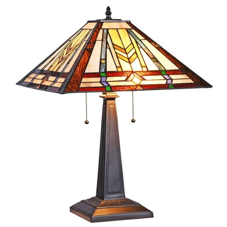 Lamp Victorian Table Lamp - CHLOE Lighting TARBEN Tiffany-style Victorian 2 Light Table Lamp 16
