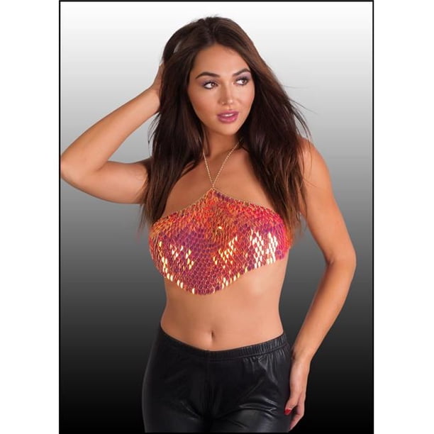 Western Fashion 14388 Leaf Halter Top&amp;#44; Pink - Walmart.com - Walmart.com