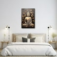 thumbnail image 5 of Zen Canvas Wall Art Gold Buddha Butterfly Pictures Print Vintage Buddha Statue Painting Meditation Spirit Decor Frame (Buddha - 4, 12.00" x 18.00"), 5 of 6