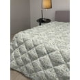 thumbnail image 2 of Green Down Alternative Comforter, Botanical Flower Bouquet Arrangement Vintage Look Soulful Spring Season, Microfiber Quilt for All Season, 5 Sizes, Cream Pale Blue, by Ambesonne, 2 of 3