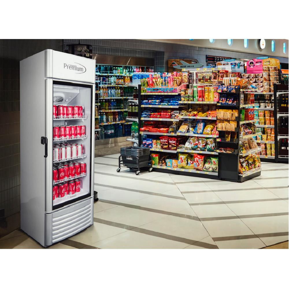 premium levella 9 ft³ vertical refrigerator silver