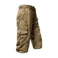 Cagnkofi Men's Cargo Shorts 3/4 Relaxed Fit Mens Running Shorts 7