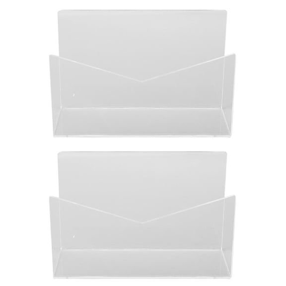 Suodoka Clear Acrylic Mail Holder – Self‑Standing Desktop Letter & Envelope Organizer, 4.33”×7.48” – Durable, Shatter‑Proof, Stylish Desk Accessory