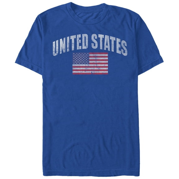 Men's Lost Gods Classic USA Flag  Graphic Tee Royal Blue X Large
