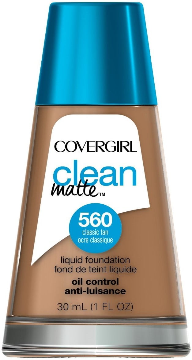 CoverGirl Clean Oil Control Liquid Makeup, Classic Tan [560] 1 oz (Pack