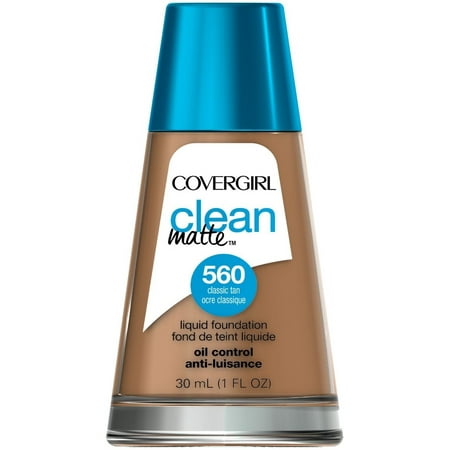 CoverGirl Clean Oil Control Liquid Makeup, Classic Tan [560] 1 oz (Pack of