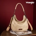 thumbnail image 6 of Wrangler Hobo Bags Large Crossbody Bags for Women Shoulder Purses with Striped Cotton Straps, Khaki, 6 of 6