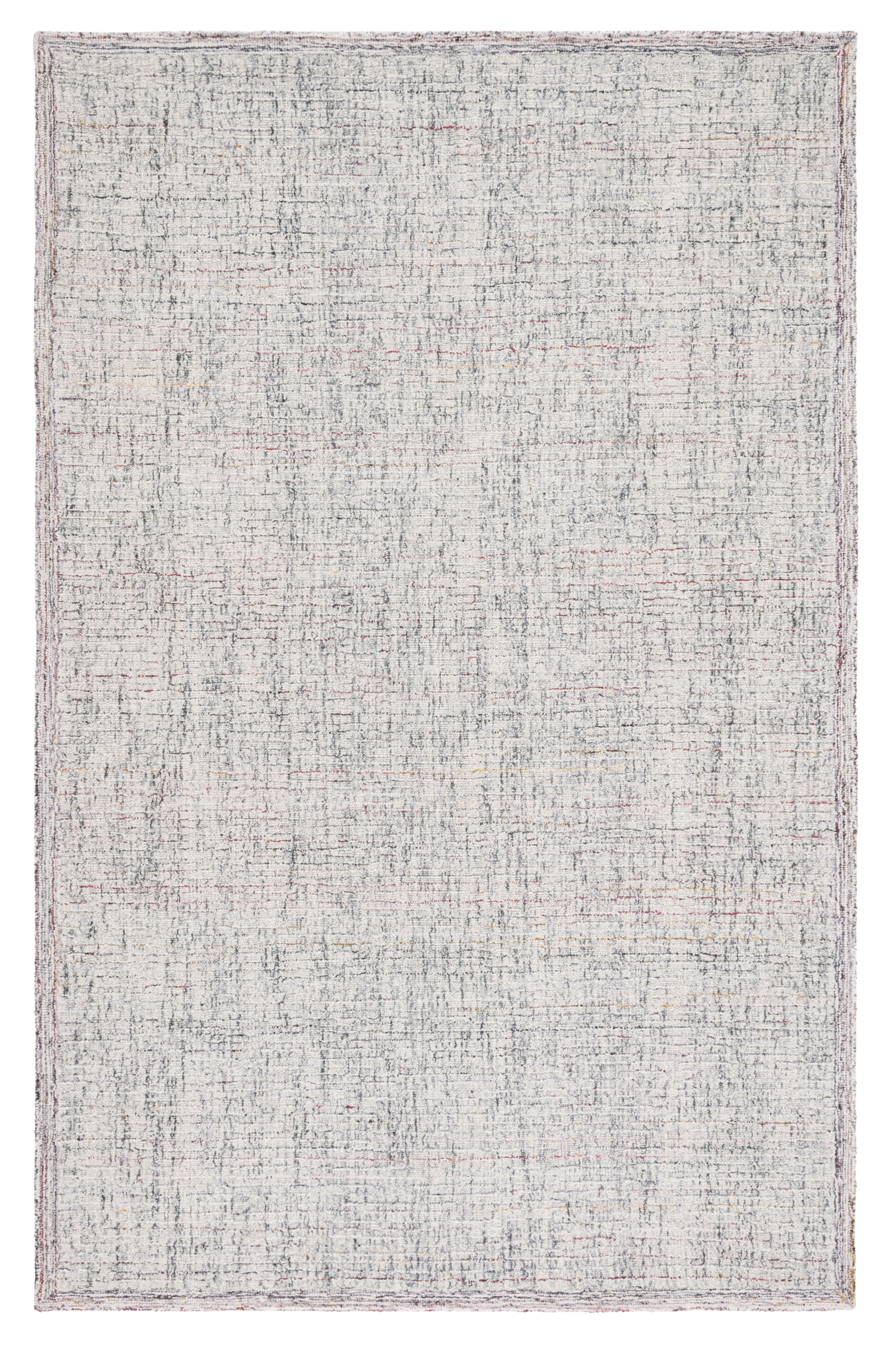 SAFAVIEH Abstract Hilbert Distressed Area Rug, Red/Ivory, 3' x 5'