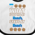 thumbnail image 4 of Inktastic What Happens at Nana's Boys or Girls Baby Bib, 4 of 4