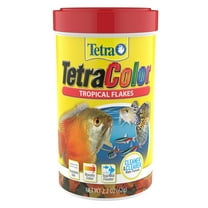 Tetra Color Tropical Flakes Fish Food, Clear Water Advanced Formula, 2.2 oz.