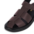 thumbnail image 3 of YDN Women Closed Square Toe Fisherman Sandals Platform Adjustable Strap Flats Summer Outdoor Dressy Shoes Size 5 Brown, 3 of 4