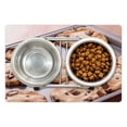 thumbnail image 1 of Cookie Pet Mat for Food and Water, Chocolate Chip Snacks on a Tray Baking Themed Food Photography Dessert Time Concept, Non-Slip Rubber Mat for Dogs and Cats, 18" X 12", by Ambesonne, 1 of 2