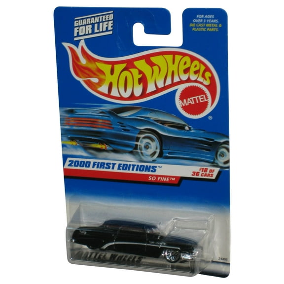 Hot Wheels 2000 First Editions #18/36 So Fine Black Car Toy #078