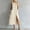 Beige, variant on Odbmxy Womens Midi Dresses Summer Shift Cotton Linen Shirt Dress for Women Classy Sleeveless Button Front Office
