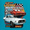 thumbnail image 6 of Wild Bobby Ford Mustang Since 1903 Cars and Trucks Men Graphic Tee, Light Turquoise, XX-Large, 6 of 6