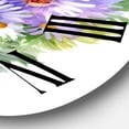 thumbnail image 3 of Designart 'Bouquet With Purple Chrysanthemums And Daisies' Traditional Wall Clock, 3 of 5