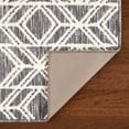 thumbnail image 4 of TOWN & COUNTRY EVERYDAY Walker Modern Diamond Everwash® Washable Multi-Use Decorative Rug with Non-Slip Backing, Dark Grey, 24"x72", 4 of 11