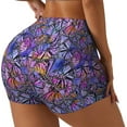 thumbnail image 2 of Fotbe Watercolor Butterflies Seamless Shorts, Womens Workout Shorts High Waist Stretch Booty Short for Gym/Yoga/Running/Biking-Small, 2 of 9