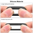thumbnail image 4 of Uxcell 100pcs Silicone Rubber Bands Rings Non-slip Flat Black for Books Boxes Bag Wraps Black 3/4", 4 of 5