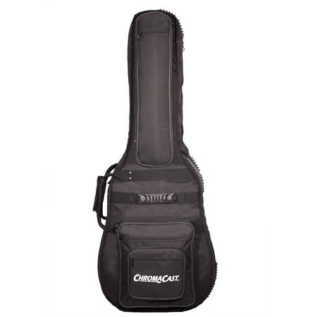 Double Guitar Case - ChromaCast Pro Series Double Electric Guitar, Padded Soft Case, Holds Two Guitars