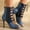 Blue, variant on Bnwani Women Boots Footwear New Fashion Denim High-Heel High Versatile Casual Boot Blue Size 5.5