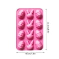 thumbnail image 7 of 1PC Easter Bunny & Egg Silicone Baking Mold, 3D Chocolate Candy Molds for DIY Cake Decor, Ice Cube and Jelly Tray, Reusable Non-Stick Fondant Soap Mould for Holiday Baking, 7 of 7