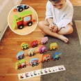 thumbnail image 2 of D Wooden Educational Train Toy Set 11 Pieces Magnetic Blocks For Kids Age 3+ Learning Colors Numbers And Sequencing Perfect Gift, 2 of 7
