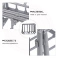 thumbnail image 4 of 2Pcs Mini Cage Model Grey Plastic House Decor Mini Square Grid Shape Diy Assembly House Decoration Children, 4 of 8