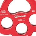 thumbnail image 1 of Dalazy Descender Plate 35KN Paw Rigging Plate 4 Holes Rock Climbing Gear Red, 1 of 7