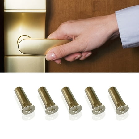 

Enjoymall 10Pcs Screws Slub Fixing Nickel Plated Durable Door Lock Nuts for Furniture
